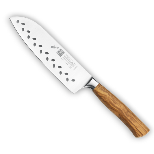 SICO Primtech Olive Santoku mit Kullenschliff