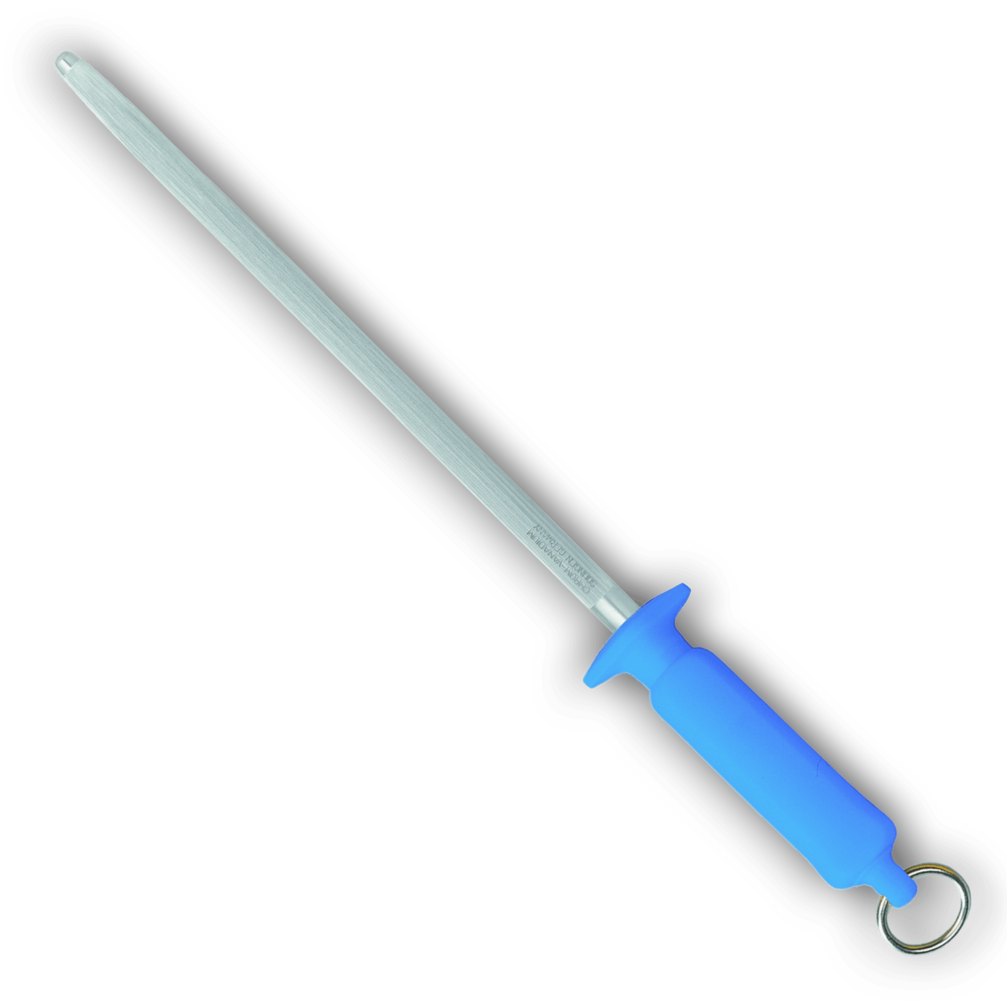 EICKER Wetzstahl Rund 4-seitig Microfeinzug / Poliert 30 cm mit ergonomischem Griff