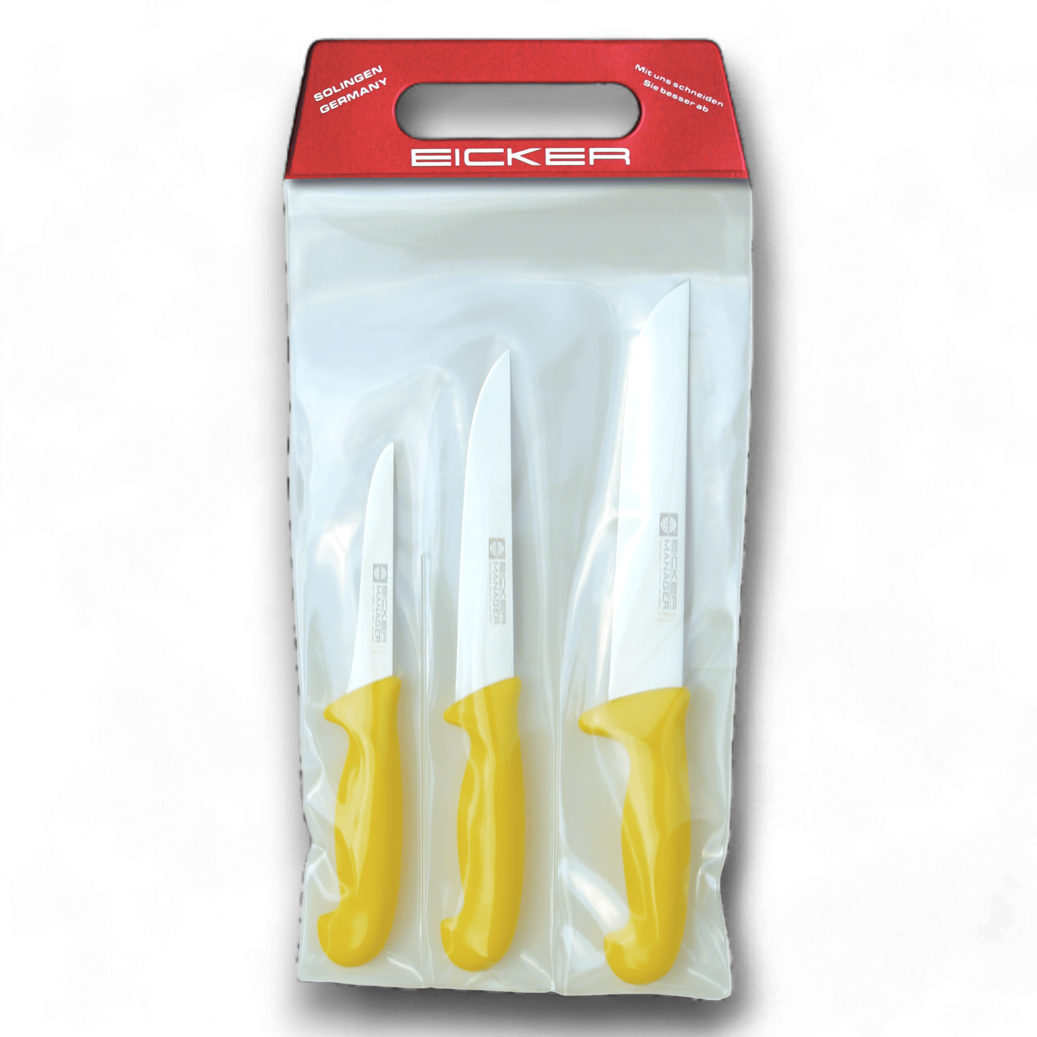 Eicker Messerset 3-teilig Manager – Profi-Messer für Fleisch