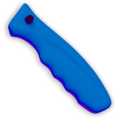 Ergonomischer Sicherheitsgriff für Industrieklingen in der Logistik im Einsat