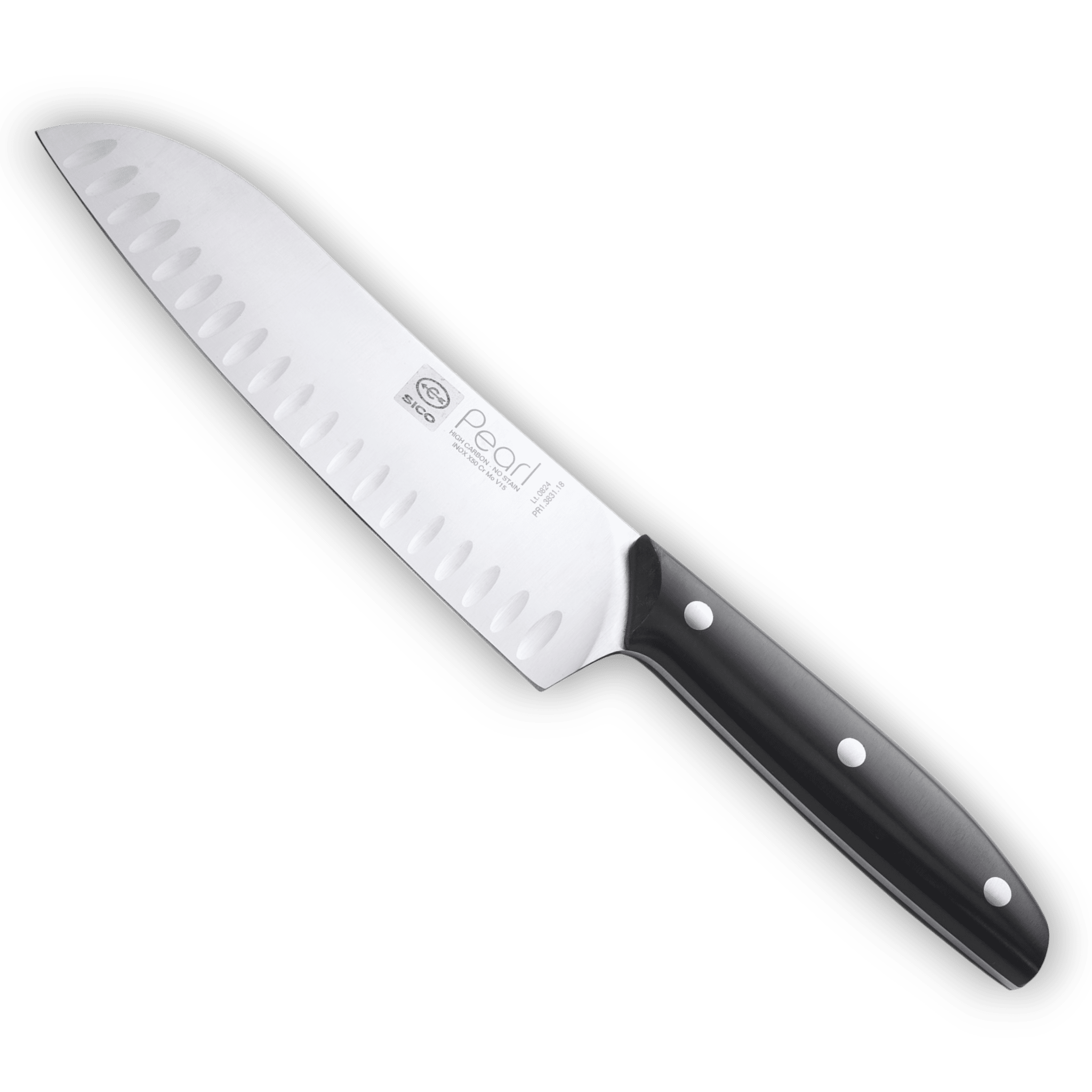 SICO Pearl Santoku mit Kullenschliff